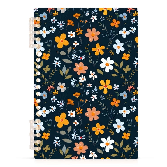 Daisy Floral Spiral Journal Notebook College Ruled Notebook 8.3" x 5.7" A5 Lined Thick Paper Page