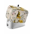 thumbnail image 1 of Daisy Floral Toaster Cover 2 Slice, Small Kitchen Appliance Covers, Retro Watercolor Bee Gnomes Flowers Toaster Oven Cover with Loop, Bread Machine Cover Polyester Dust Cover Protection, 1 of 4