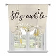 thumbnail image 1 of Daisy Flower Balloon Curtains 63 Inch Length for Living Room/Bedroom, Vintage Farmhouse Country Floral Plant Rod Pocket Privacy Door Curtains Decorative Tie Up Shade for Window 52"x63", 1 of 8