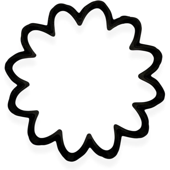 Daisy Flower Cookie Cutter with Easy Push Design (3.5 inch)