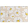 thumbnail image 1 of Daisy Flower Crystal Velvet Non-slip Floor Mat, Entryway Doormat Durable Low-Profile Mat Home Decor, Rug Washable Kitchen Bathroom Laundry Bedroom Living Room Doormats 30x17in, 1 of 7