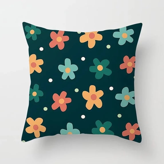 Daisy Flower Cushion Cover for Home/Sofa/ Car Pillow Simple Print