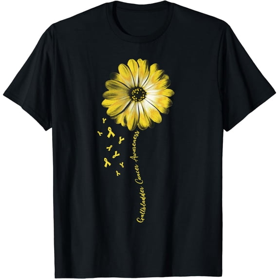 Daisy Flower Gallbladder Cancer Awareness Gifts T-Shirt