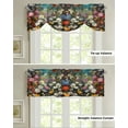 thumbnail image 1 of Daisy Flower Lavender Butterfly Kitchen Curtains Balcony Adjustable Roman Blinds Small Short Curtain for Living Room, 1 of 6