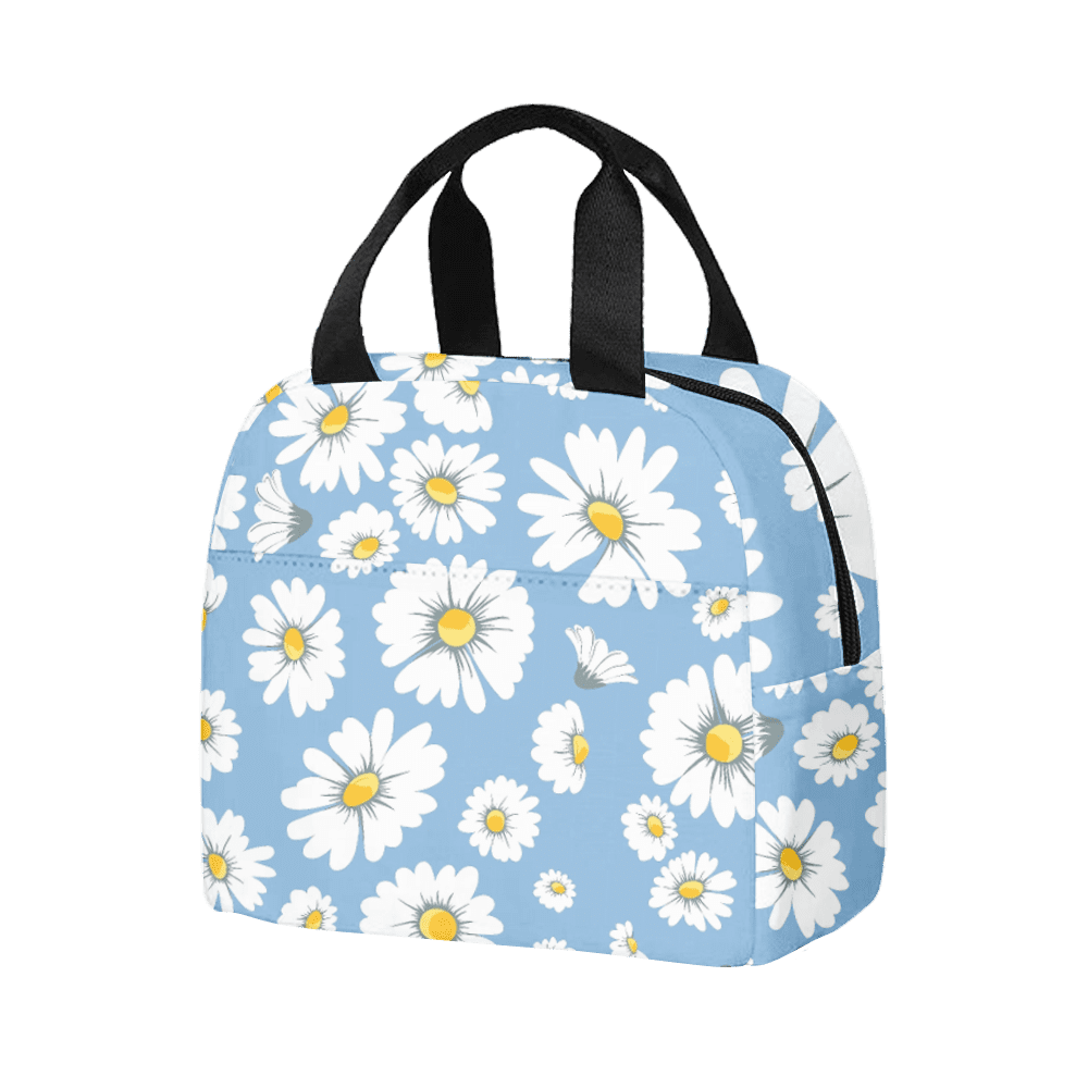 Daisy Flower Lunch Bag Cooler Thermal Insulated Lunch Boxes for Adult