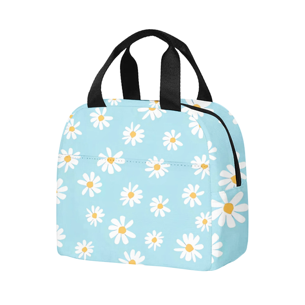 Daisy Flower Lunch Bag Cooler Thermal Insulated Lunch Boxes for Adult