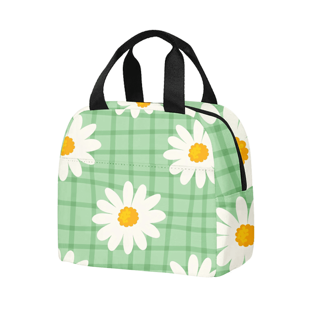 Daisy Flower Lunch Bag for Women Insulated Lunch Box Reusable Lunch