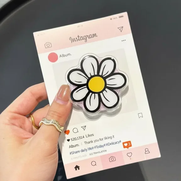 Daisy Flower | MagSafe Phone Grip for iPhone Samsung | Compatible Stand | Cute Aesthetic Spring Gift