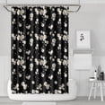 thumbnail image 1 of Daisy Flower Pattern Shower Curtain 72"x72" ,Bathroom Decorative Shower Curtains Set with 12 Hooks,Modern Waterproof Washable Shower Curtain, 1 of 6