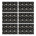 thumbnail image 1 of Daisy Flower Pattern Summer Placemats Table Placemats Set Of 6-Linen Kitchen Washable Placemats Table Mats 11.8"x17.7" Non-Slip Heat Resistant, 1 of 5