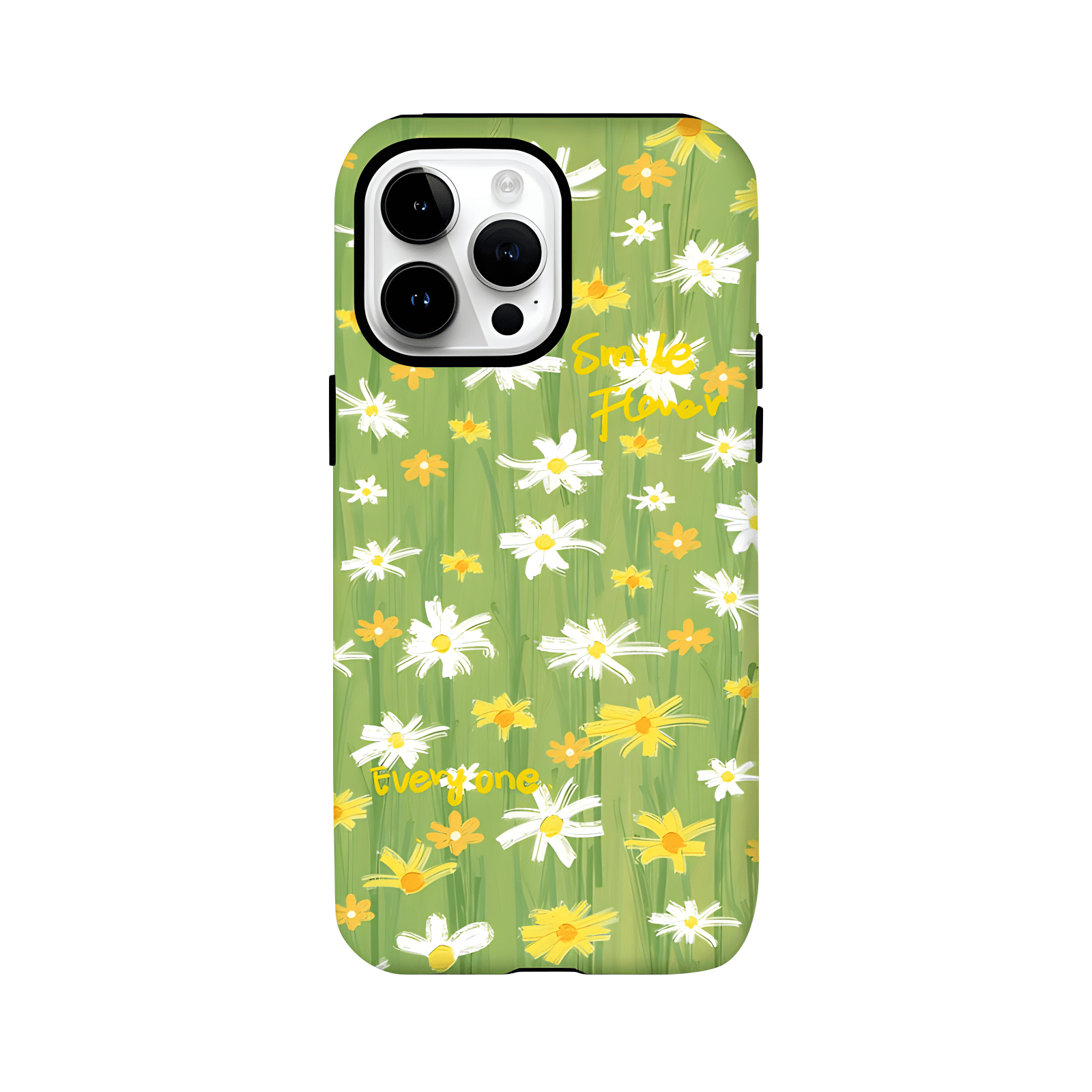 Daisy Flower Phone Case Design for iPhone plus, [Military-Grade