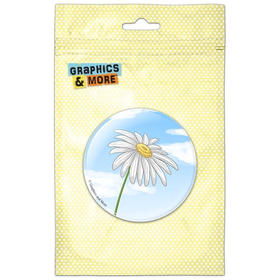 Daisy Flower Pinback Button Pin Badge