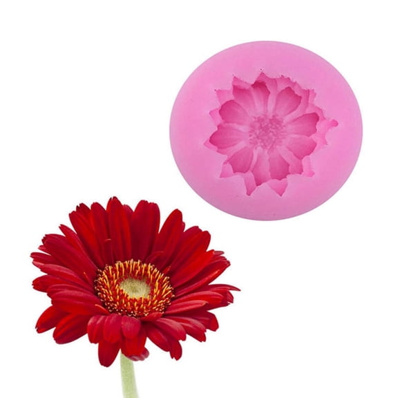 Daisy Flower Shape Silicone Mold DIY Pastry Cupcake Chocolate Bakeware Mould