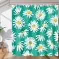 thumbnail image 1 of Daisy Flower Shower Curtain for Bathroom Shower Curtain Set with 12 Hooks Waterproof Fabric Bath Curtain for Bathtub Restroom Decor, 72 X 72 in, 1 of 6