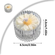 Daisy Flower Soy Candle 18 Hours Burning Time Candle Gift Natural Soy Wax for Relaxing Aromatherapy