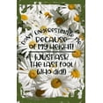 thumbnail image 1 of Daisy Flower Wall Art Don’t underestimate me because of my height! fool funny Tin Wall Sign 8 x 12 Decor Funny Gift, 1 of 1