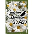 thumbnail image 1 of Daisy Flower Wall Art Golden Retriever Dad Dog Puppy Pet Parent Tin Wall Sign 8 x 12 Decor Funny Gift, 1 of 1