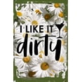 thumbnail image 1 of Daisy Flower Wall Art I Like It Dirty Funny Martini Pun Drinking Gin Vodka Olive Adult Tin Wall Sign 8 x 12 Decor Funny Gift, 1 of 1