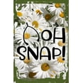 thumbnail image 1 of Daisy Flower Wall Art Oh snap! wishbone funny thanksgiving food holiday tradition Tin Wall Sign 8 x 12 Decor Funny Gift, 1 of 1