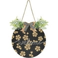 thumbnail image 1 of Daisy Flower Welcome Sign Farmhouse Front Porch Door Hanging Welcome Wreath for Holiday Wall Home 12 X 12 in Home Decor, 1 of 7