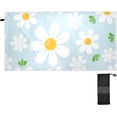 thumbnail image 1 of Daisy Flower on Blue Beach Towel 31" x 71", Quick Dry Bath Towel Super Absorbent Lightweight Travel Towel for Beach Yoga Swim Sport Camping Holiday, 1 of 7