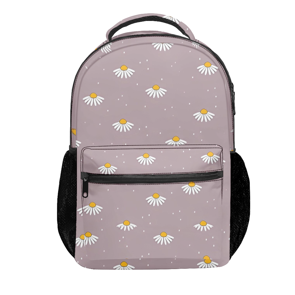 Daisy Flowers Backpacks for School Lightweight Bookbag Backpack Durable
