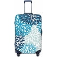 thumbnail image 1 of Daisy Flowers Luggage Suitcase Covers Elastic Washable Blue Chrysanthemum Floral Luggage Protector Travel Suitcase Protective Cover For Kid And Adult, M (Fit 22-24 Inch Luggage), 1 of 6