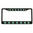 thumbnail image 1 of Daisy Flowers Style Heavy Duty Metal License Plate Frame Personalised/Car Accessories Car Tag Holder Cover Cute Girly Gift for Women(Carbon) (blk/Carbon/Turquoise/YLW), 1 of 6