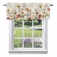 thumbnail image 1 of Daisy Flowers Valance Curtain Plants Retro Window Valances Rod Pocket Short Curtains Window Treatments for Kitchen Bedroom Bathroom Laundry 42" x 12", 1 of 9