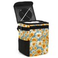 thumbnail image 1 of Daisy Foldable Car Trash Can with Lid, Leak-Proof, and Hanging Storage Bag - Car Trash Bin, Trash Can for Car, Car Garbage Can, 1 of 1