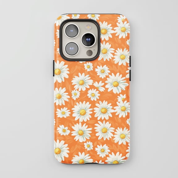 Daisy For All iPhone Series Protective Phone Case Floral Orange