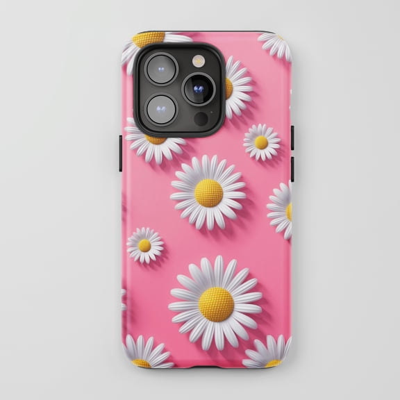 Daisy For All iPhone Series Tough Phone Case Floral Pink