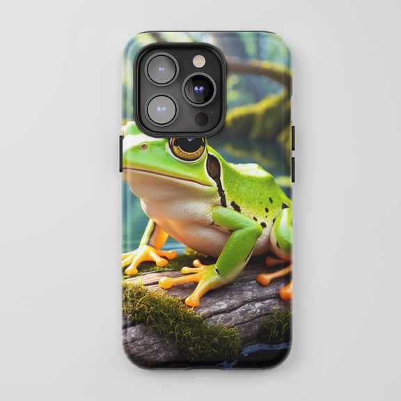 Daisy For All iPhone Series Tough Phone Case Watercolor Floral Mint Brown