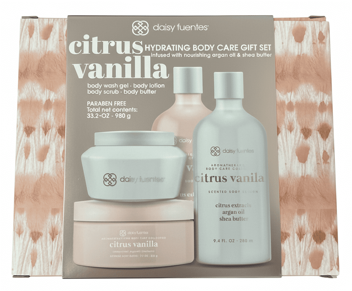 Daisy Fuentes Citrus Vanilla Hydrating Body Care Gift Set - Body