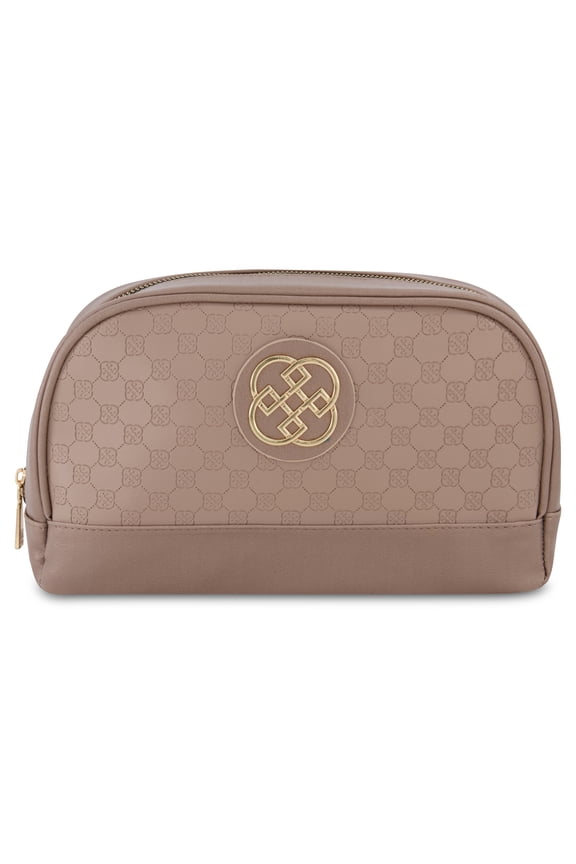 Large Dome Flat Makeup Pouch Toiletry Bag for Women