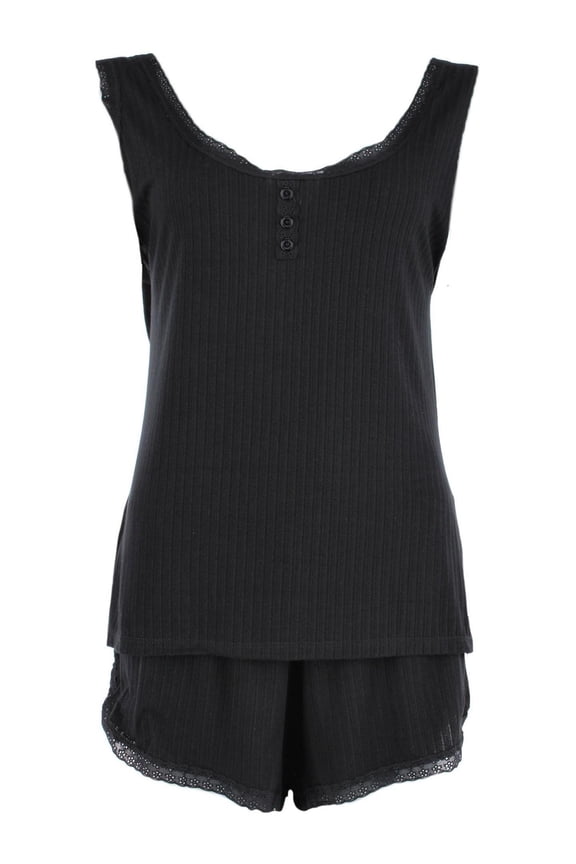 Pointelle Tank and Short Pajama Set (Women's Plus)