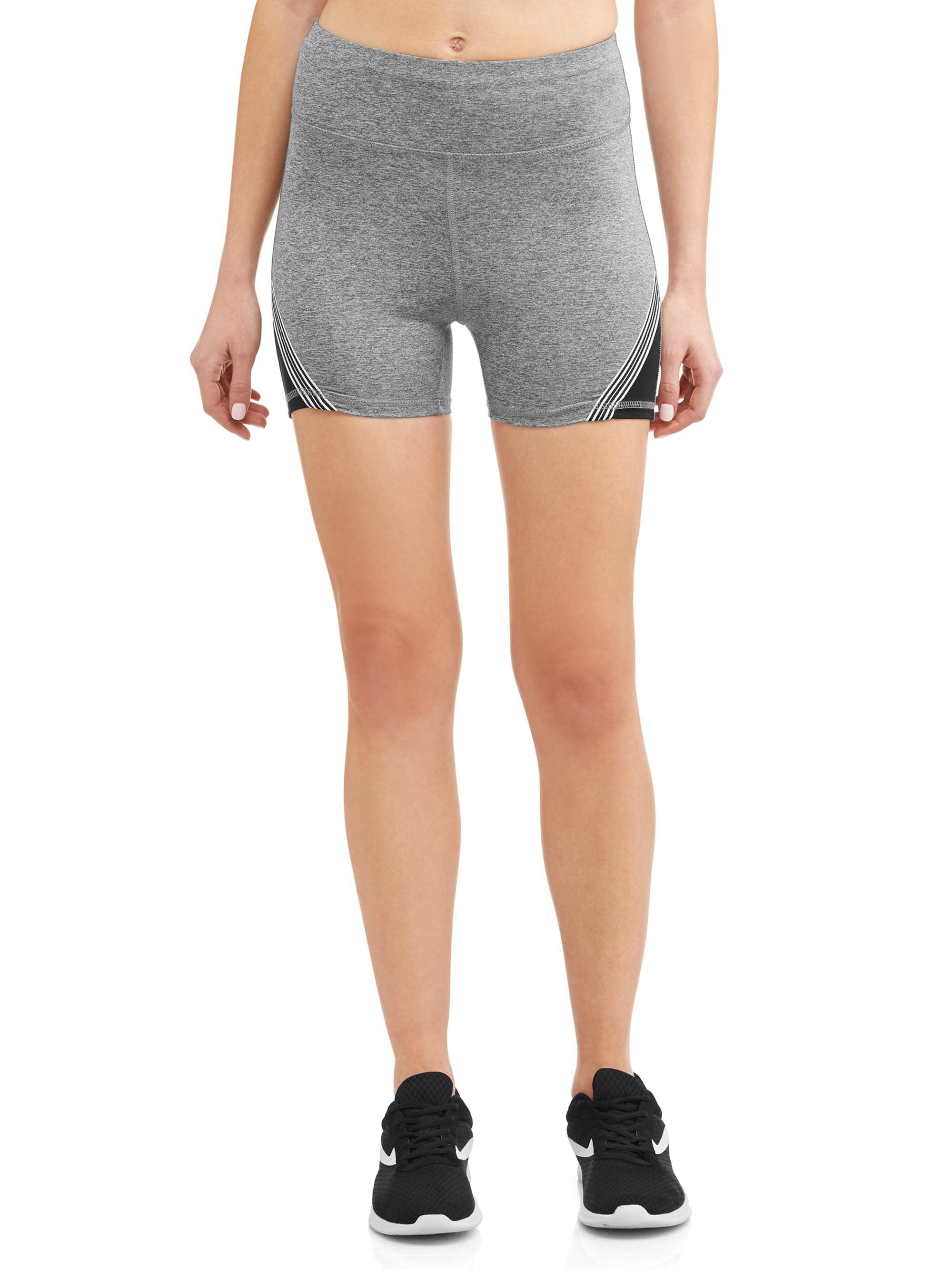 Daisy Fuentes Women's Active Athletic Taping Seamed Shorts 
