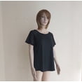 thumbnail image 1 of Daisy Fuentes Women´s Blouse Mesh Inserts Black Size L, 1 of 3