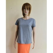 Daisy Fuentes Women s Blouse Open Back Size M Gray/Black