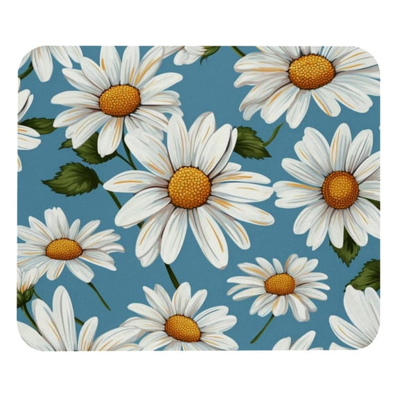 Daisy Gaming Mouse Pad, Desk Mat, 8.3x9.8 Inch, Non-Slip Rubber Bottom, Printed, Suitable for Office and Gaming