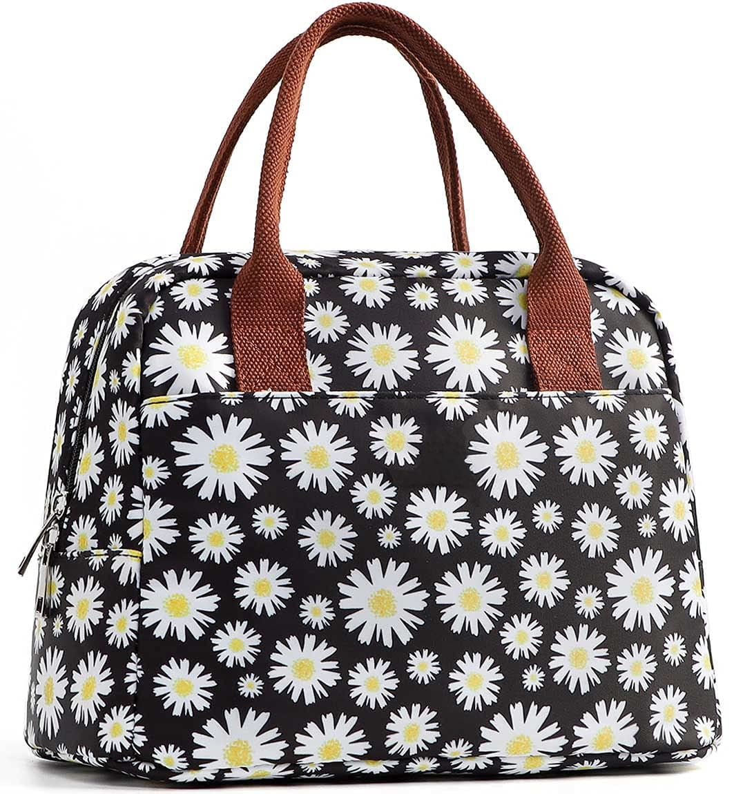 Daisy Girls Lunch Bag for Teen Girls Kids Women, Reusable Insulated ...