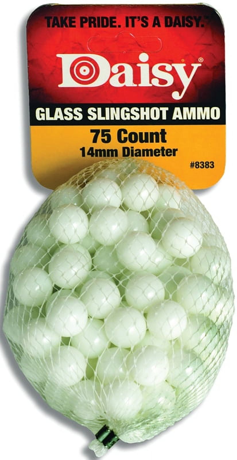 Daisy Glass Slingshot Marble, 0.5in. Diameter, 100ct. Sling Shot Ammunition - image 1 of 3