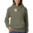 thumbnail image 1 of Daisy Hand Drawn Blessed Text    Hoodie Women -Image by Shutterstock, Female 5X-Large, 1 of 4