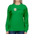 thumbnail image 1 of Daisy Hand Drawn Blessed Text    Sweatshirt Women -Image by Shutterstock, Female 5X-Large, 1 of 4