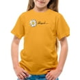 thumbnail image 1 of Daisy Hand Drawn Blessed Text    T-Shirt Juniors -Image by Shutterstock,  x-Small, 1 of 4