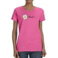 thumbnail image 1 of Daisy Hand Drawn Blessed Text    T-Shirt Women -Image by Shutterstock, Female 3X-Large, 1 of 4