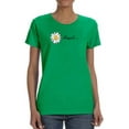 thumbnail image 1 of Daisy Hand Drawn Blessed Text    T-Shirt Women -Image by Shutterstock, Female Large, 1 of 4