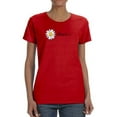 thumbnail image 1 of Daisy Hand Drawn Blessed Text    T-Shirt Women -Image by Shutterstock, Female Large, 1 of 4