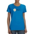 thumbnail image 1 of Daisy Hand Drawn Blessed Text    T-Shirt Women -Image by Shutterstock, Female Small, 1 of 4