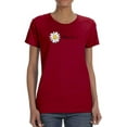 thumbnail image 1 of Daisy Hand Drawn Blessed Text    T-Shirt Women -Image by Shutterstock, Female Small, 1 of 4